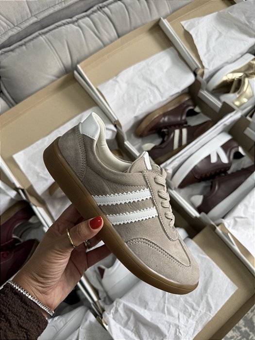 Tênis Luma - Camurça Aveia