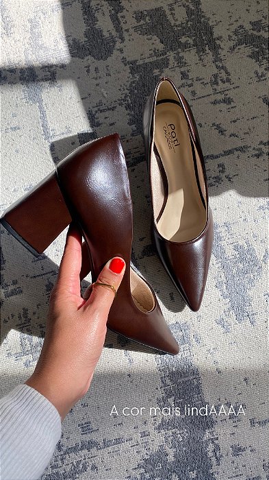 Scarpin Mavie Rocha salto 5cm