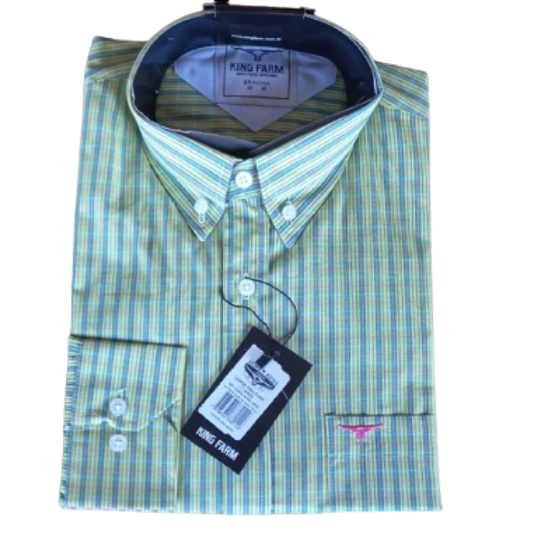 CAMISA MAnga Longa KING FARM M
