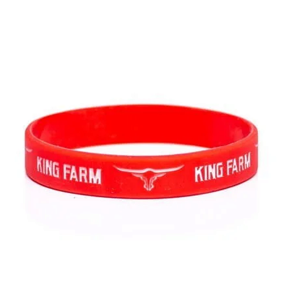 PULSEIRA DE SILICONE KING FARM VERMELHO
