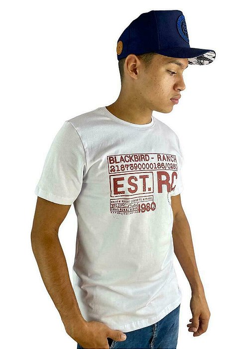 Camiseta Masculina Rep. Caipira Estampa