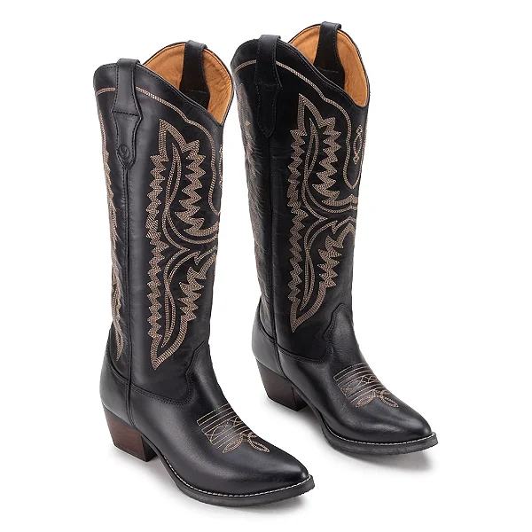 Bota Country Feminina Cano Longo LoneStar Dojoao
