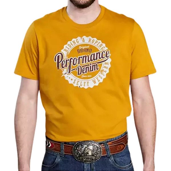 Camiseta Masc. Selff Western Print Performande