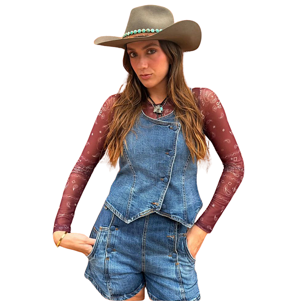 Colete Selff Western Botoes Forrados