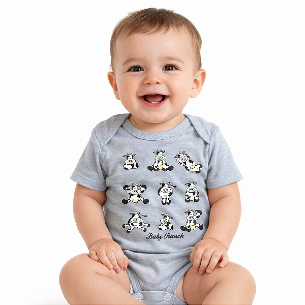 Body Malha M/C Baby Ranch M Mescla