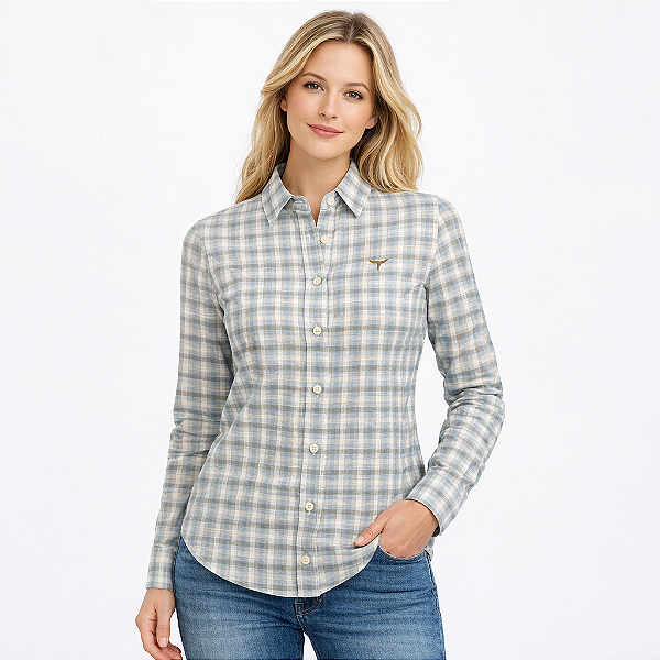 Camisete Moiadeiros XD M/L Azul-Cinza