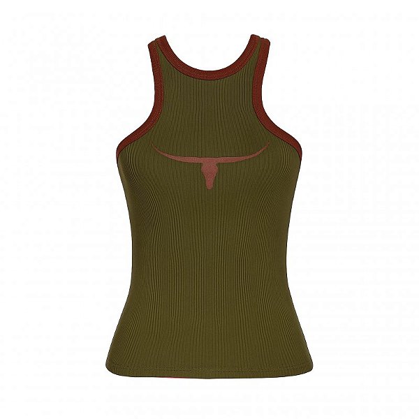 Regata Moiadeiros Dallas Off Musgo Viés Marrom