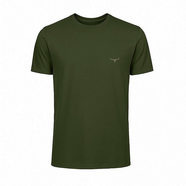 Camiseta Moiadeiros Básica Verde Militar