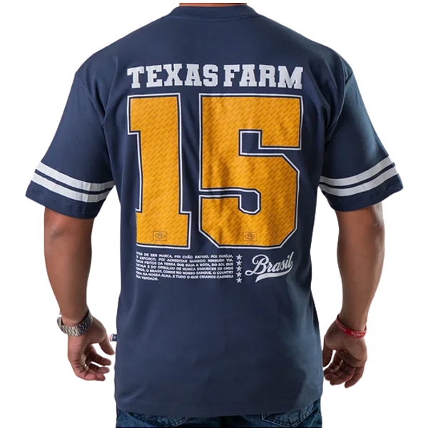 Camiseta Oversized Unisex Texas Farm União Marinho
