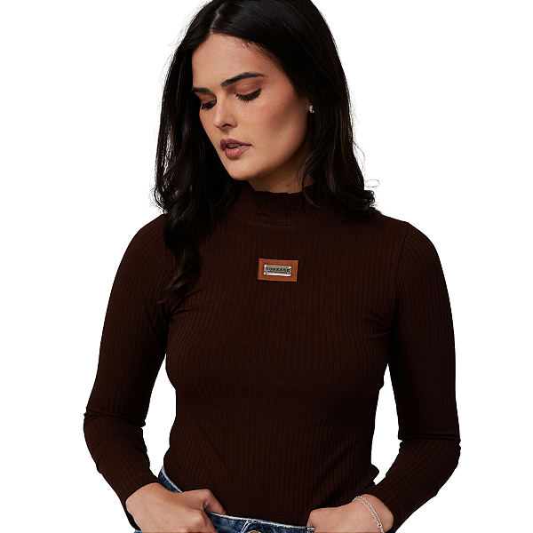 Blusa M.L. Turkese Brown