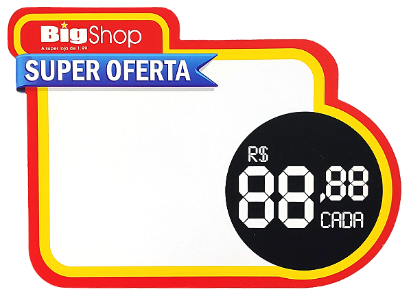 Precificador 20x15cm