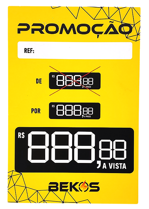 Precificador Preço 12x18cm