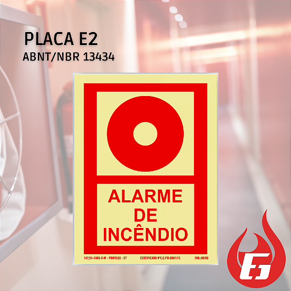 E2 | Acionador Manual de Alarme de Incêndio