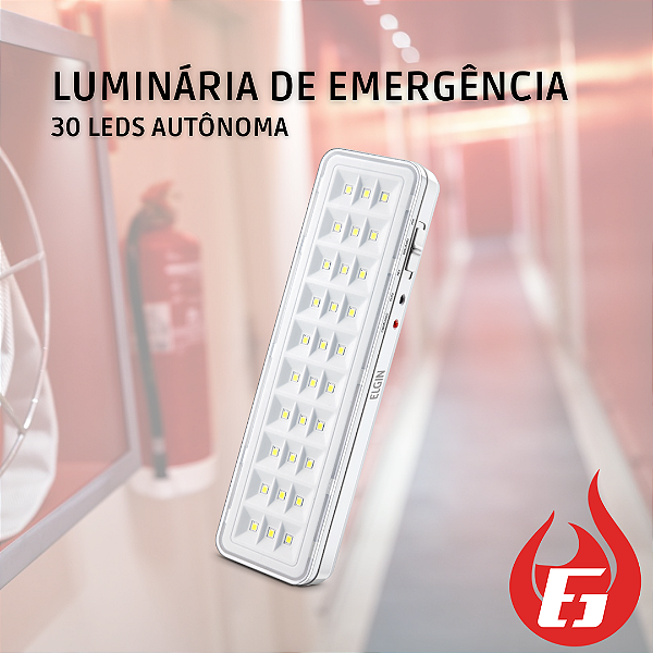 Luminária de Emergência Autônoma Intelbras Leads 30