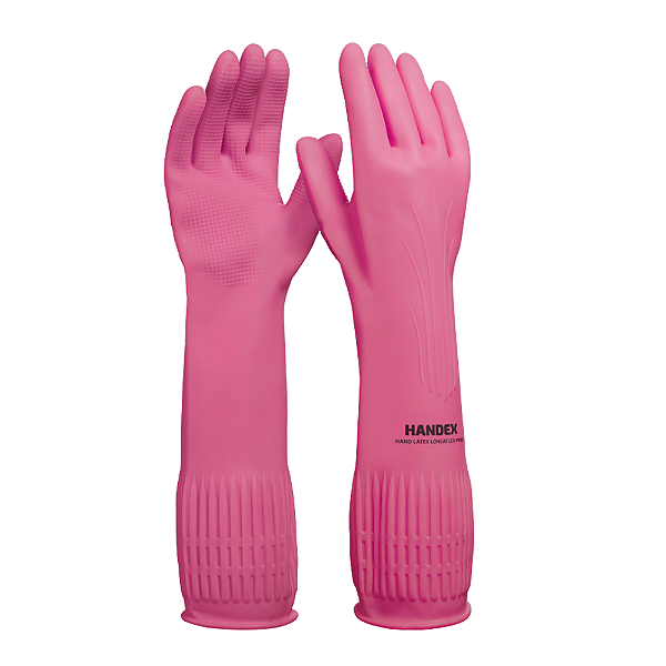 Luva Hand Látex Longaflex Pin Antiderrapante para Proteção