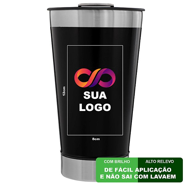 Estampa 12x8cm para Copo Termico 12x8cm com Brilho e Auto Relevo