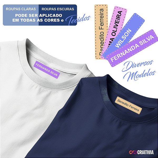 Etiqueta Termocolante para Roupas - Para Idosos e Casas de Repouso