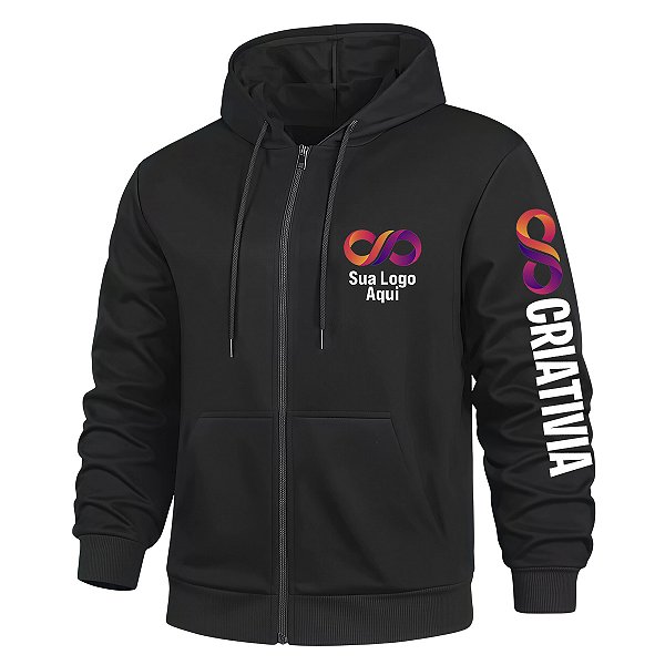 Moletom Canguru Personalizado com Ziper