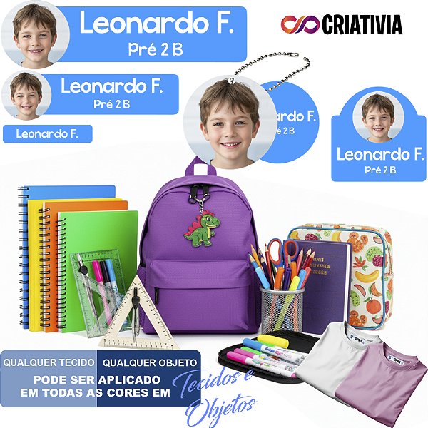 Kit Etiqueta Escolar Max 171 Itens Personalizado com Foto