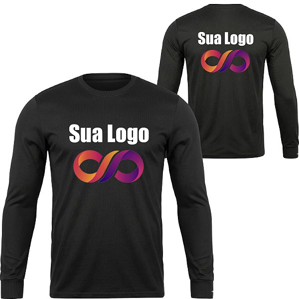 Camisa Camiseta Manga Longa Personalizada