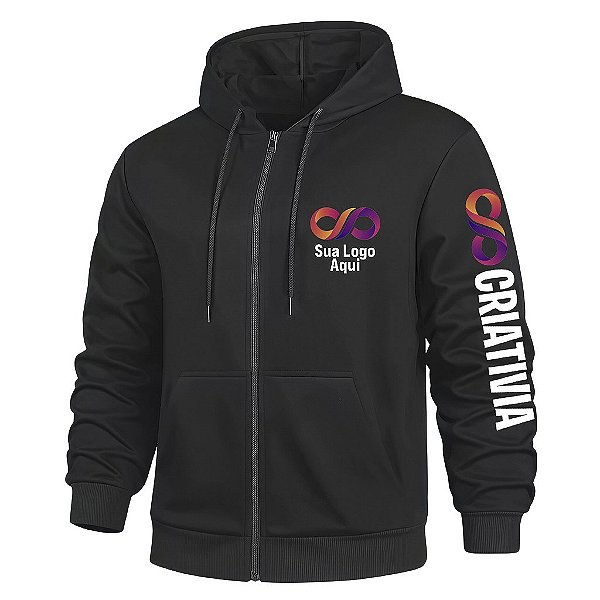 Moletom Canguru Personalizado Plus Size com Zíper