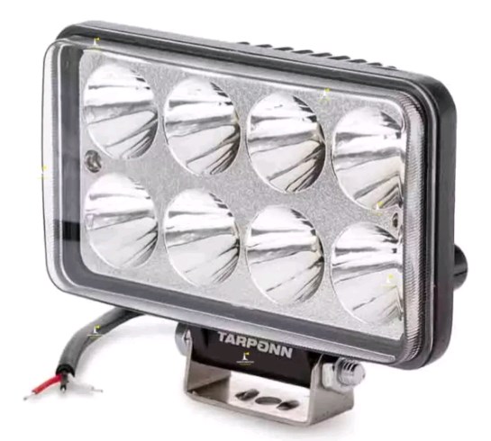 FAROL MILHA LED AUXILIAR RETANGULAR MEDIO 8 LEDS (K9004)