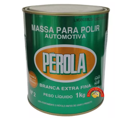 MASSA PARA POLIR Nº 2 BASE SOLVENTE  PÉROLA 1 Kg