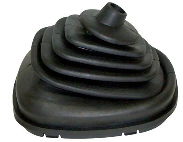 GUARDA PÓ (COIFA) ALAVANCA CÂMBIO SUPERIOR FURO MENOR COM ARO PRETA - MERCEDES (0002641196 / 505418)