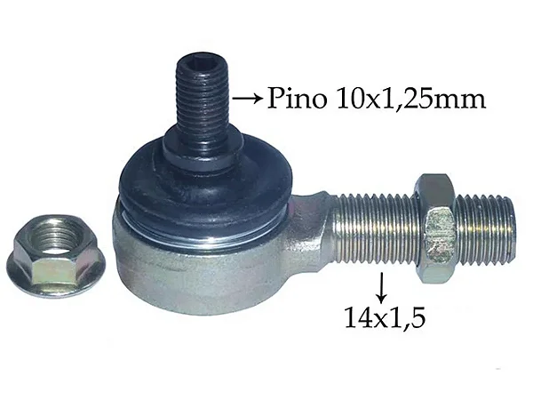TERMINAL CÂMBIO 14X1,5 PINO 10X1,25MM - MERCEDES (0009969545 / 002390)