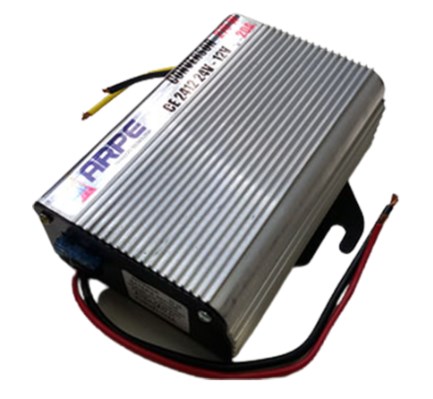 CONVERSOR VOLTAGEM DE 24V PARA 12V COM CONSUMO MÁXIMO 20AMP