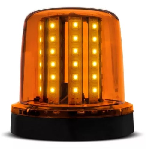 Giroled Giroflex Moto Carro Alto Brilho Ambar 10w 12v/24v