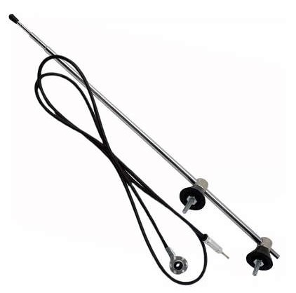 ANTENA 4 ESTAGIOS CROMADO CAMINHAO