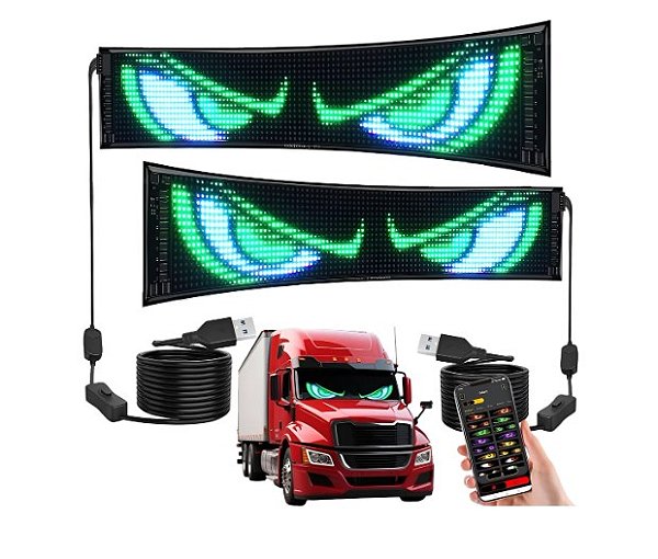 Olho De Diabo De Led Diy Para Carro/caminhão 59,5x12 Cm 1kit