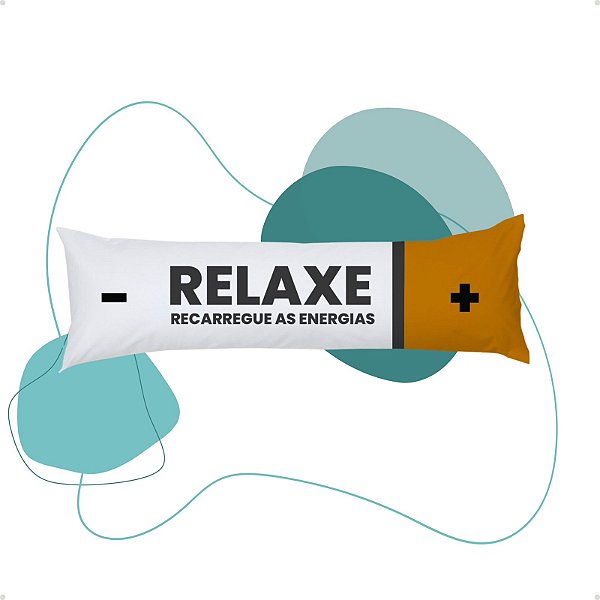 Xuxão Travesseiro De Corpo Mais Fronha Kit 2 Peças Relaxe