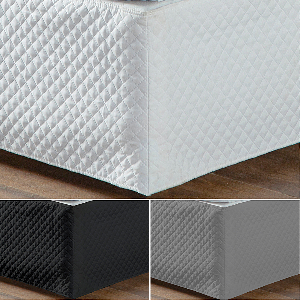 Saia Pra Cama Box Queen Size Matelado Bonito + Ajuste Facil