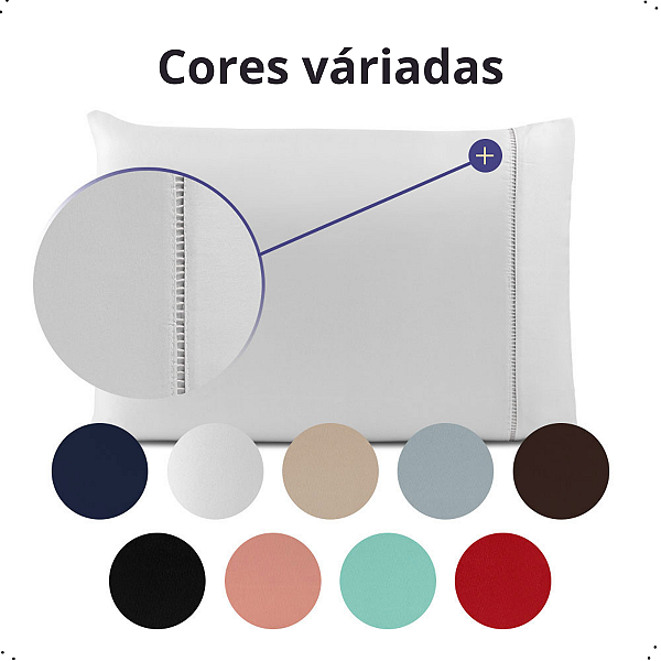 Fronha Avulsa Laura Para Seu Lar Fronhas de Travesseiros 70cm x 50cm 100% Algodão