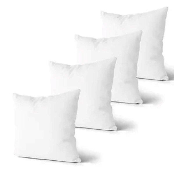 6 Seis Refis de Almofada Enchimento 50x50 cm Refil Ideal Para Sala e Quarto Bem Cheia e Macia