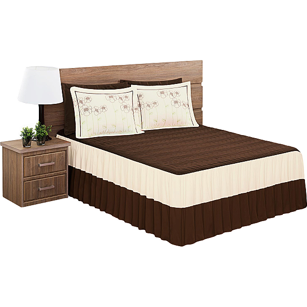 Conforto e Estilo Roupa De Cama Colcha King 3 Peças Matelada