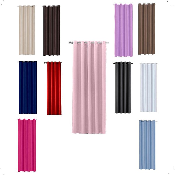 Cortina Blackout 1,40m x 2,20m Folha Unica Para Vitro Janela