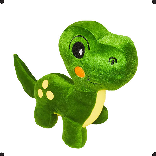Pelúcia Dinossauro 27 cm Velboa Macio Crianças Menino Menina
