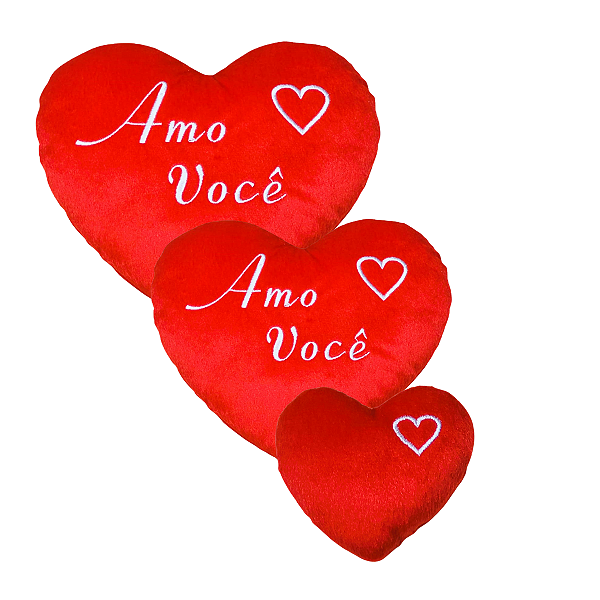 Kit Corações Presente Namorada Namorado Decoração Cestas Dia Mães Carinho