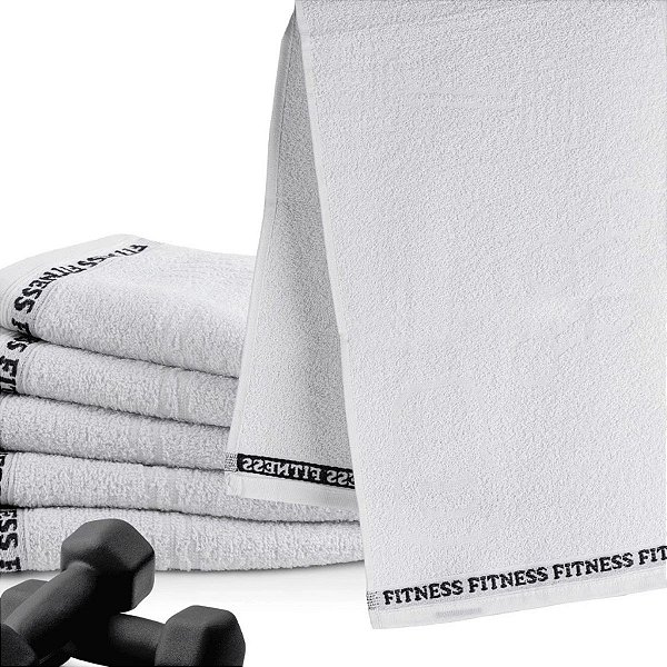 Toalha Academia Esportiva Fitness 90x30cm Algodão 320g/m² Alta Absorção