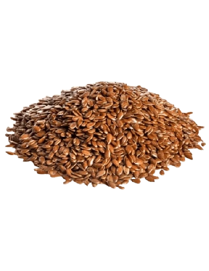 Semente de linhaça marrom