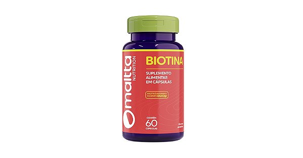 Vitamina B7 Biotina - 60 Cápsulas - Maltta Nutrition