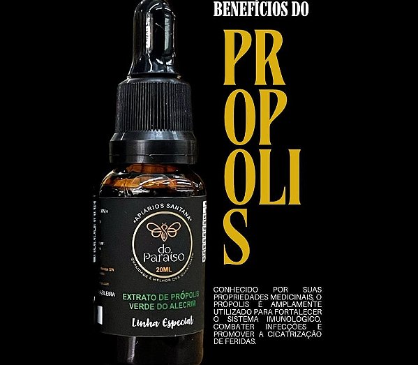 Própolis verde 20ml mel Paraiso