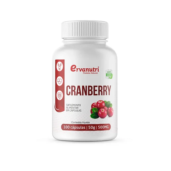 Cranberry 500mg 100 Cápsulas - Natus Verde