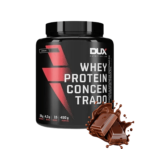 Whey Protein Concentrado - Pote 450g Dux