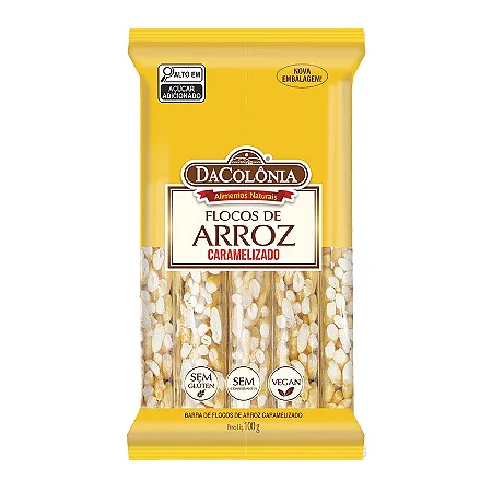 Flocos de arroz caramelizado