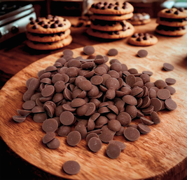 Mini gotas de chocolate ao leite zero açucar