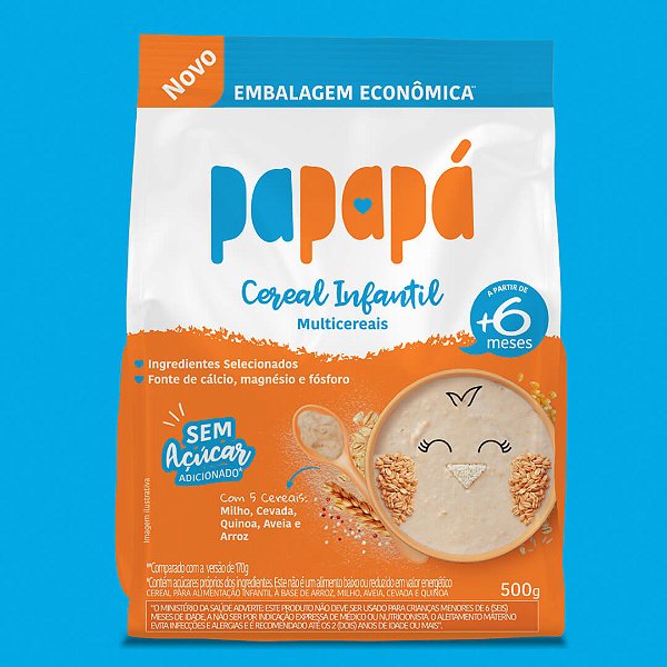 Cereal infantil Multicereais Papapá